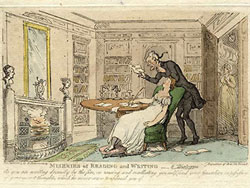 Rowlandson - The Miseries of Reading