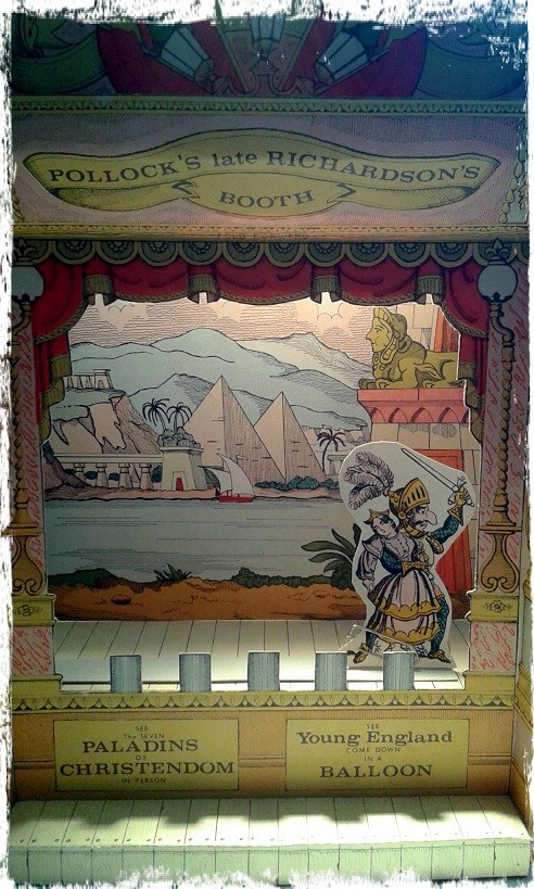A picture of a toy theatre built by Sandra Schwab