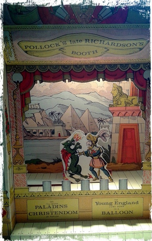 A picture of a toy theatre built by Sandra Schwab
