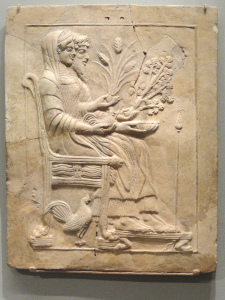 From locri Pinax_with_Persephone_and_Hades_Enthroned,_500-450_BC,_Greek,_Locri_Epizephirii,_Mannella_district,_Sanctuary_of_Persephone,_terracotta_-_Cleveland_Museum_of_Art_-_DSC08242