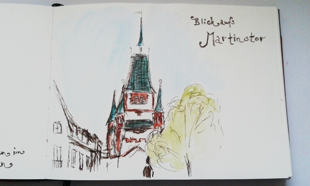 Martin's Gate, sketch by Sandra Schwab