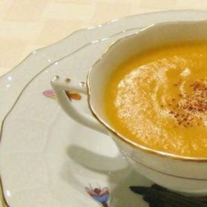 Sweet potato-pumpkin bisque