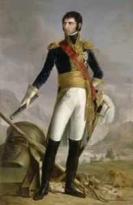 portrait of a dashing young French officer in a resplendent uniform